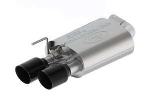 Ford Mustang Performance Exhaust - Ford Racing - Extreme Cat-Back, Active, Quad 4 in. Black Chrome Plated Tips - Black - 2024+ Ford Mustang Performance Exhaust - Ford Racing - Extreme Cat-Back, Active, Quad 4 in. Black Chrome Plated Tips - Black - 2024+